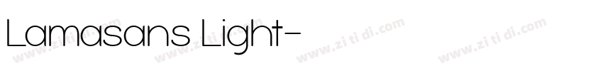 Lamasans Light字体转换